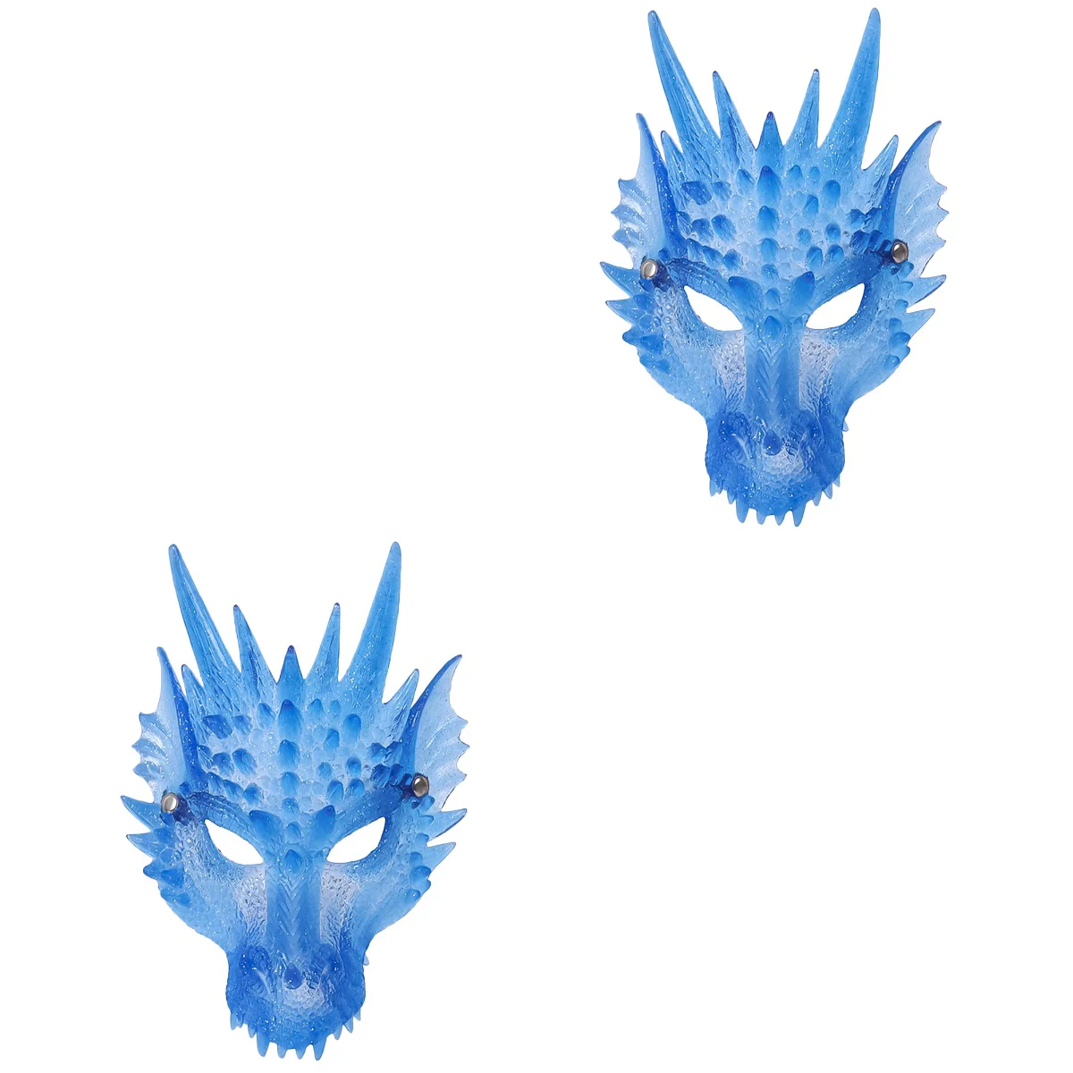 

2x Festival Party Mask Dragon's Head Mask Halloween Masquerade Cosplay Props Cosplay Party Face Veil Halloween Face Covering