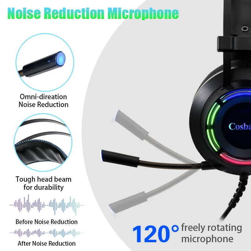 7 1 gaming headset headphones with microphone for pc computer laptop w78 professional gamer earphone surround sound rgb light free global shipping