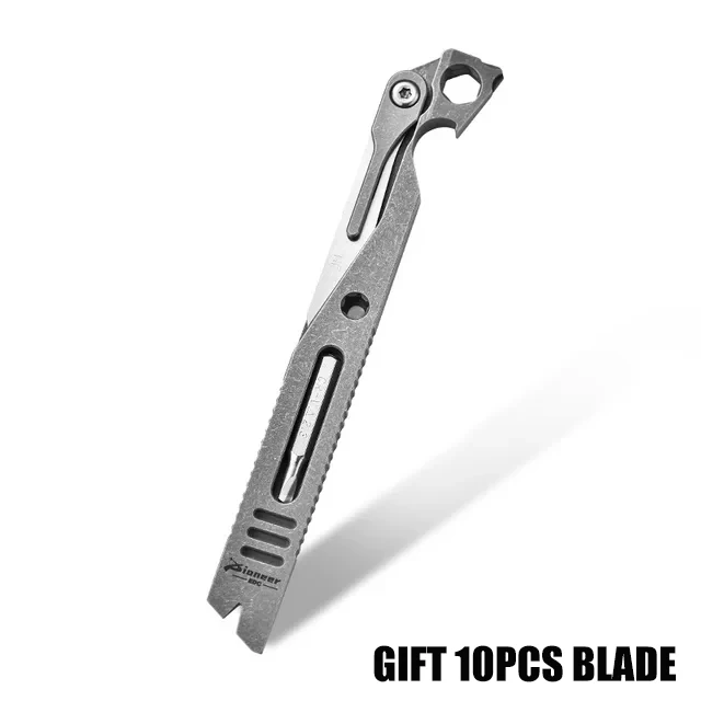 Многофункциональный лом-отвертка из титанового сплава шестигранный Магнитный хирургический складной нож для выживания на природе инструмент для повседневного использования