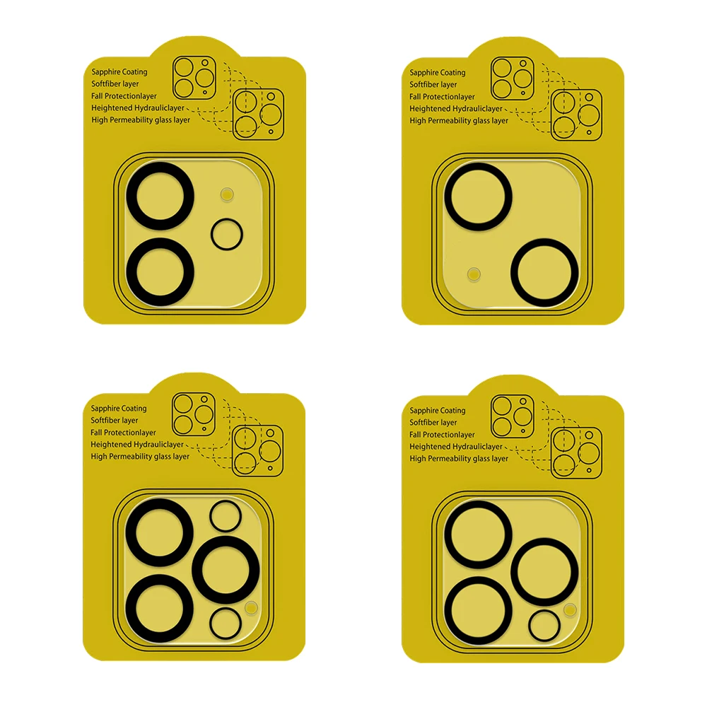 

500pcs Full Cover Camera Lens Glass for iPhone 13 Pro Max Screen Protector for iPhone 11 12 13 Pro Max Camera Protector Glass