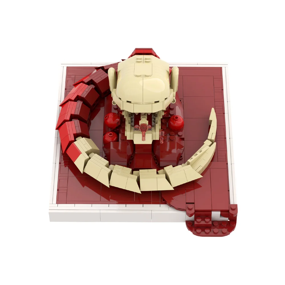Фото Gobricks MOC Xenomorph Chestburster Строительные блоки Чужой монстр Chestburster Кирпичи Модель Facehuggers Блоки Игрушка в подарок №3
