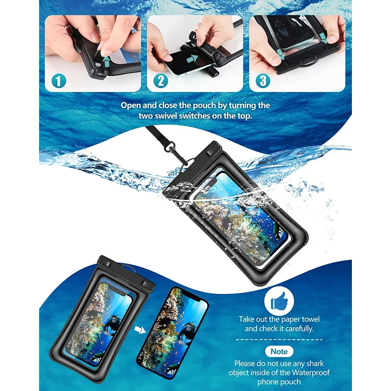 Универсальный водонепроницаемый чехол для телефона iPhone 13 12 11 Pro Max Mini 7 8 6 5 Plus X