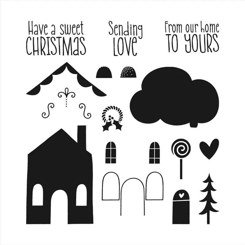 

MECRAFT Christmas Sweet Gingerbread Stamp Seal New 2023 For Diy Scrapbooking Paper Card Making Album Craft Clear Stamps AA