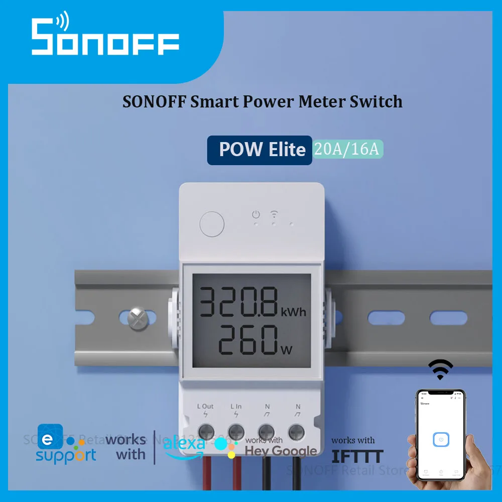 

Контроллер SONOFF Pow Elite с поддержкой Wi-Fi