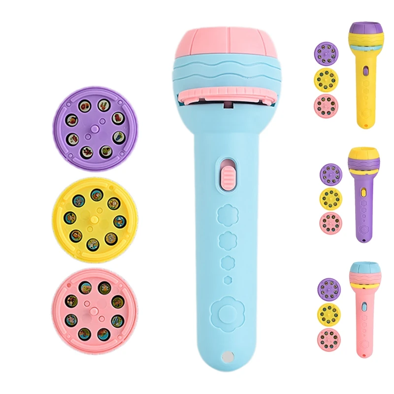 

Flashlight Projector Torch Lamp Toy Baby Sleeping Story Book Early Education Toy For Kid Birthday Gift Light Up Toy