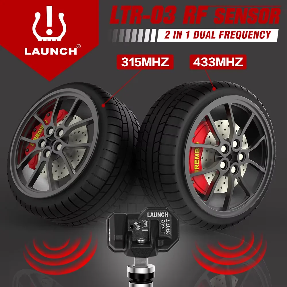 Фото LAUNCH X431 2 в 1 RF-SENSOR 315 МГц/433 МГц TPMS Датчик Инструменты для ремонта шин Сканер Датчики давления в шинах Тестер Программирование №2