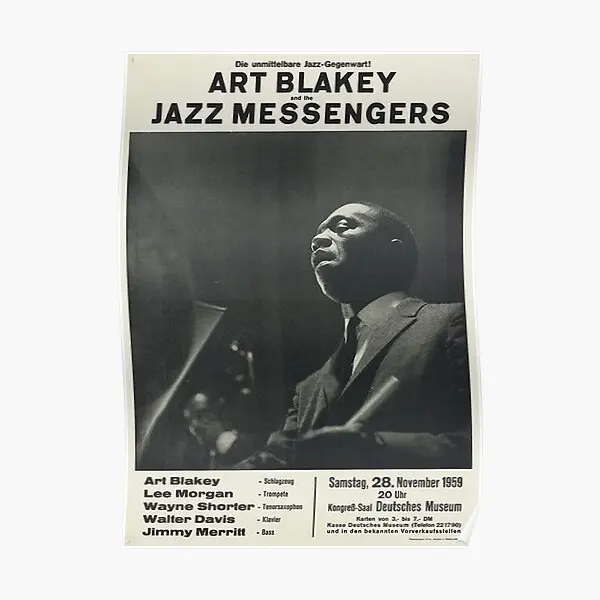 

Художественный постер Blakey And The Jazz мессенджеры, винтажная роспись, живопись, Декор, Современная комната печати, забавное украшение стен без рамки