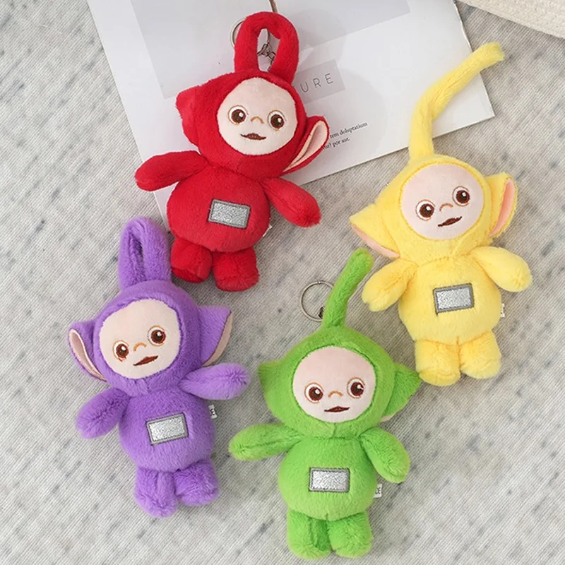 

Kawaii Teletubbies подвеска Плюшевая Кукла мультфильм милый брелок для рюкзака украшение подарок для детей 12 см