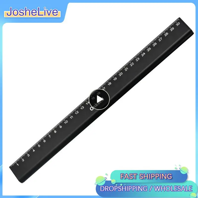 

6/12 Inch Aluminum Measuring Tools Ruler Droplet-shaped Metric/Inch Home Office Painting Mapping Ruler Measurement Tools