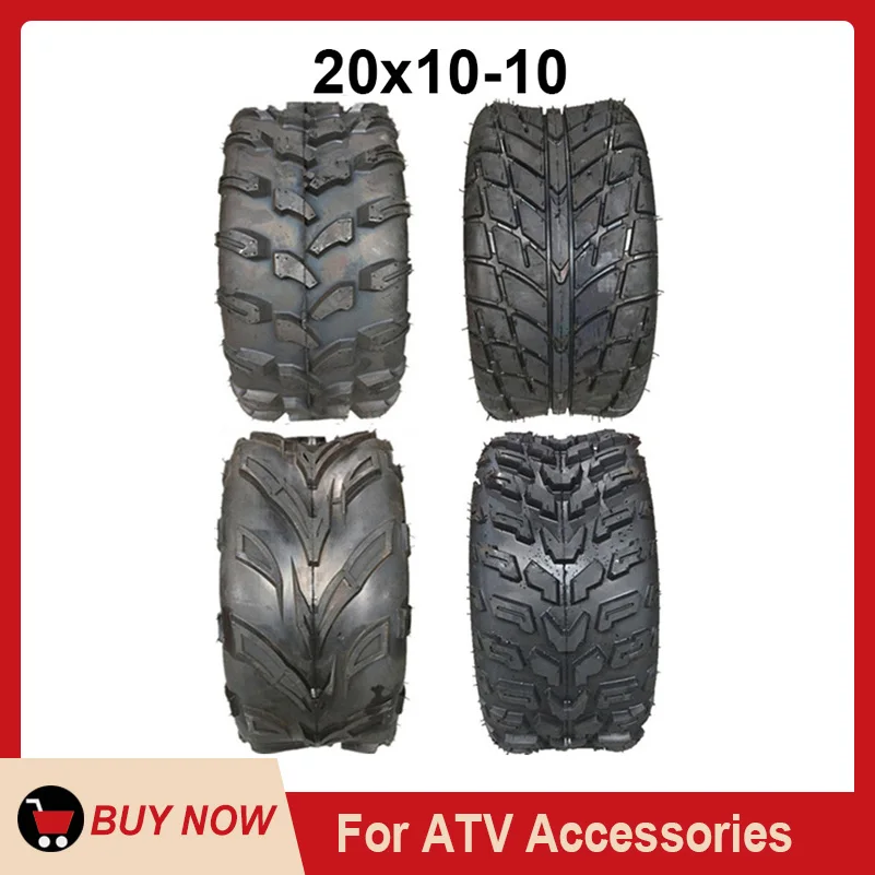 10&quot Inch Tyre 20x10-10 Tubeless Tire for Motorcycle ATV Go Kart Quad Buggy 4 Wheel High Quality Thick Off-road Vehicle |