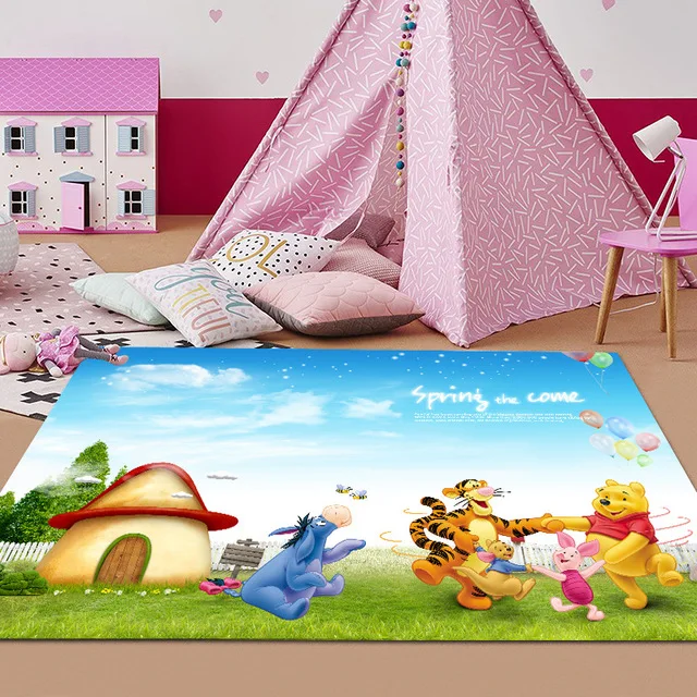 

Disney Winnie The Pooh Carpet Child Kids Non-slip Mat Living Room Carpet Kitchen Bathroom Rug Home Decor