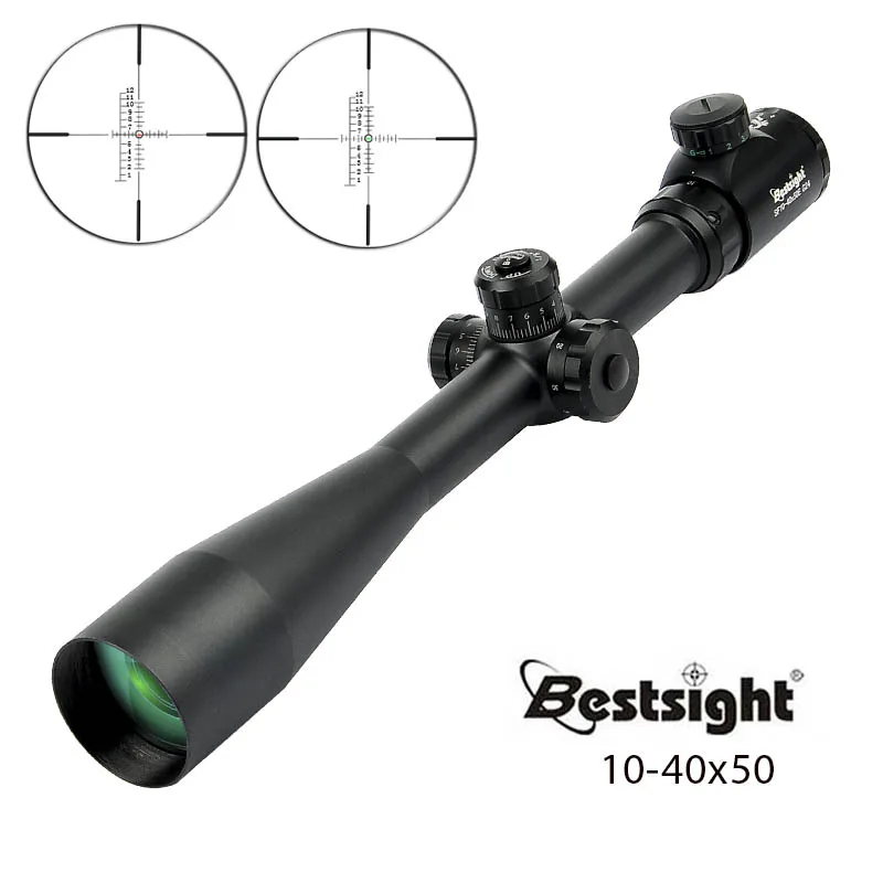 

10-40x50 Long Range Riflescope Side Wheel Parallax Optic Sight Rifle Scope Hunting Scopes Sniper Luneta Para Rifle