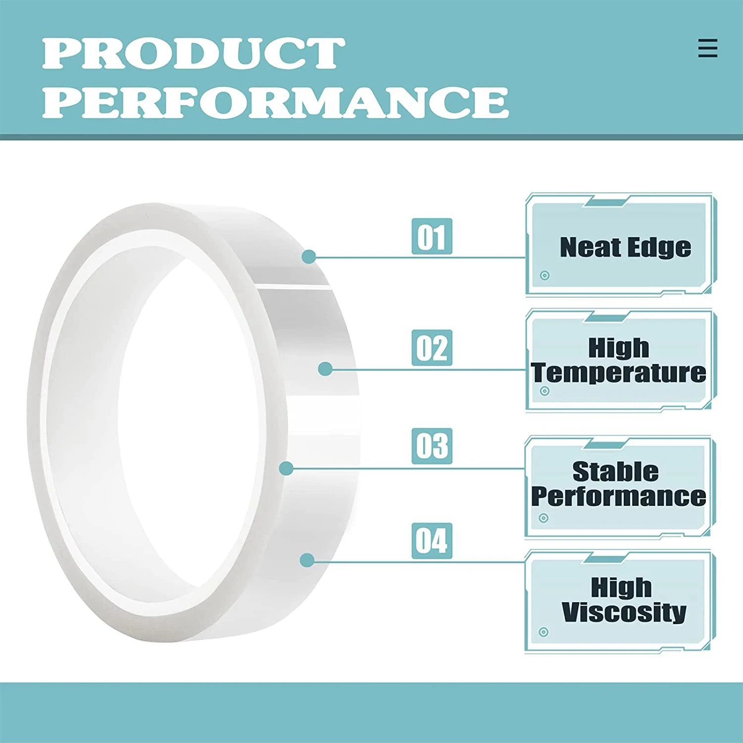 4 рулона 20 мм x 33 м (108 футов) прозрачная термолента для электрической ленты HTV