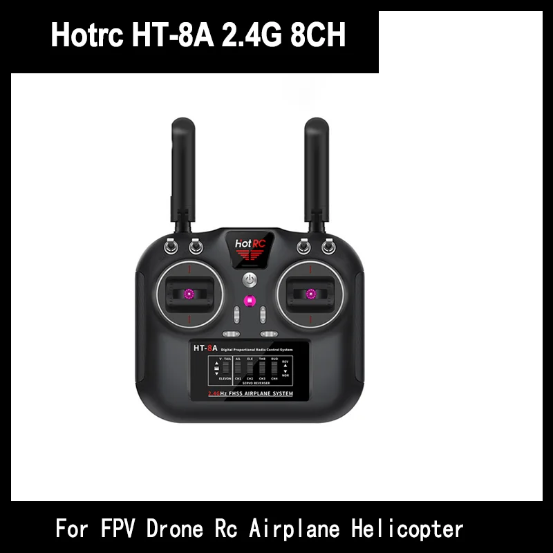 

Hotrc New Ht-8a Eight Channel Multi-function Remote Controller Is Applicable To Remote Control Vehicle Ship Robot Model Aircraft