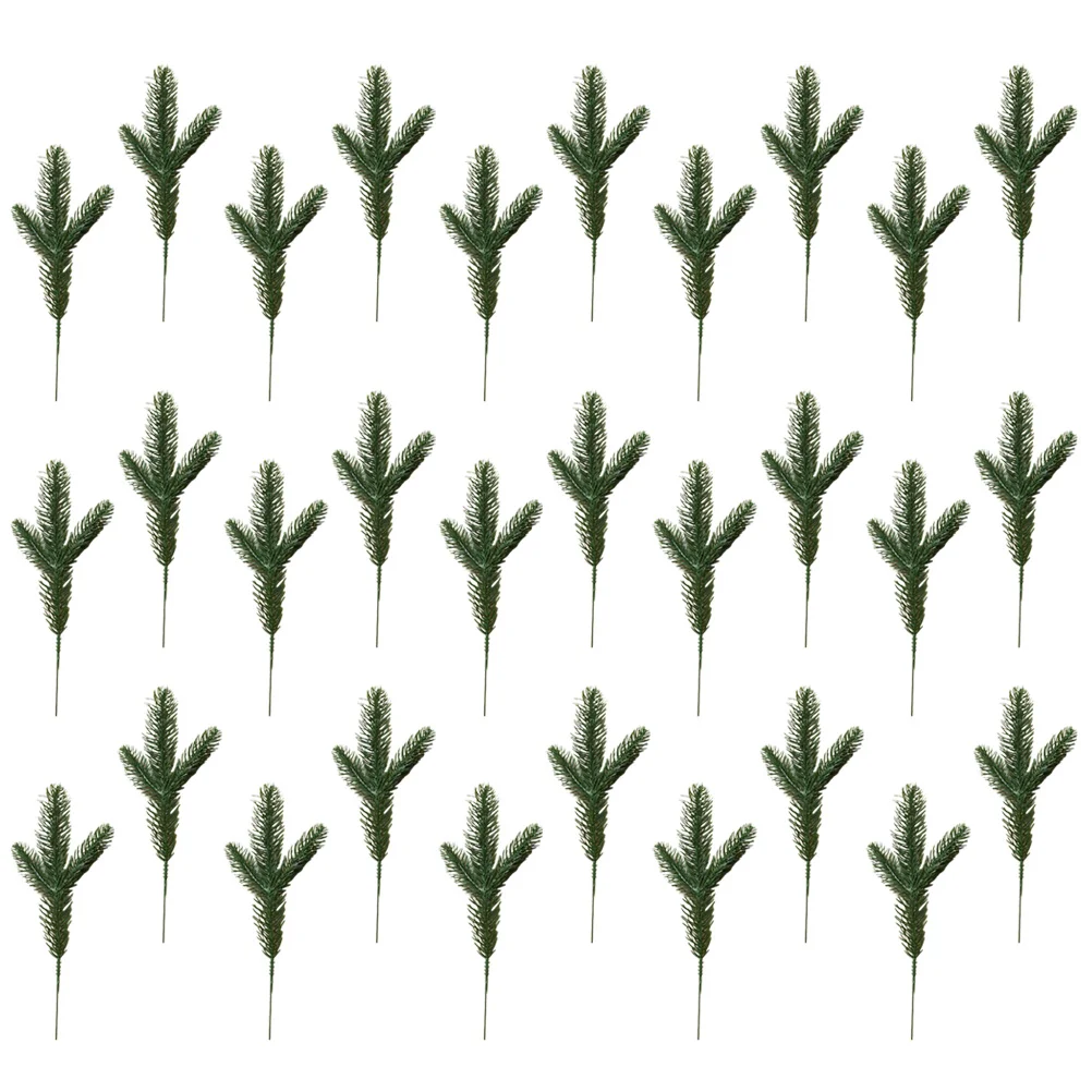 

30Pcs Christmas Pinecone Picks Artificial Pine Picks Pine Picks Branches Stems Pine Picks Spray Pine Twigs for Xmas Flower