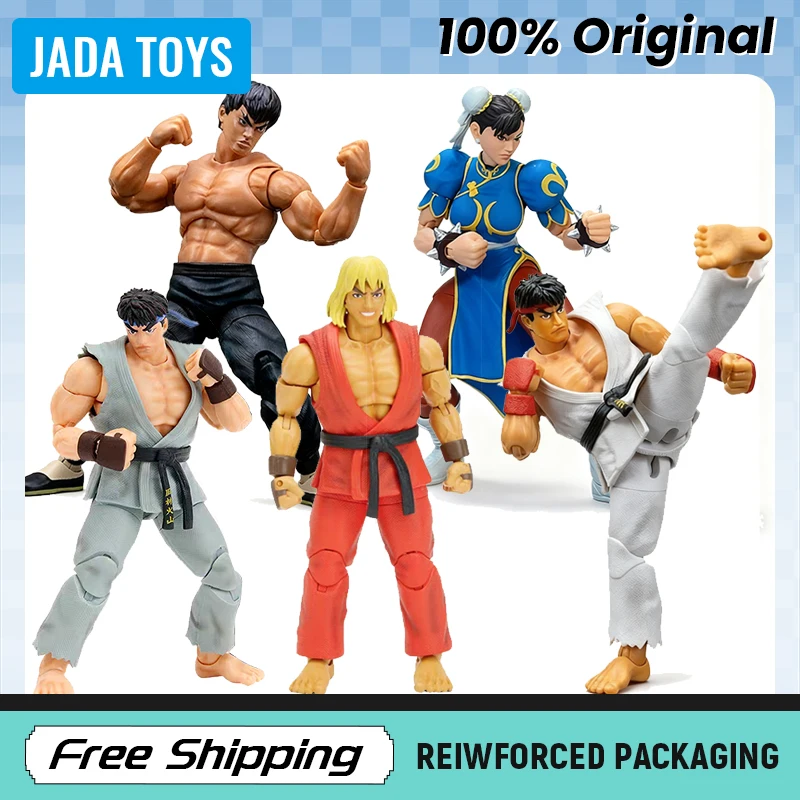 Фото В наличии Jada Toys Ultra Street Fighter II Ryu Fei Long Ken Chun-Li 6 дюймов фигурка модель оригинальные игрушки коллекционирование подарков №1