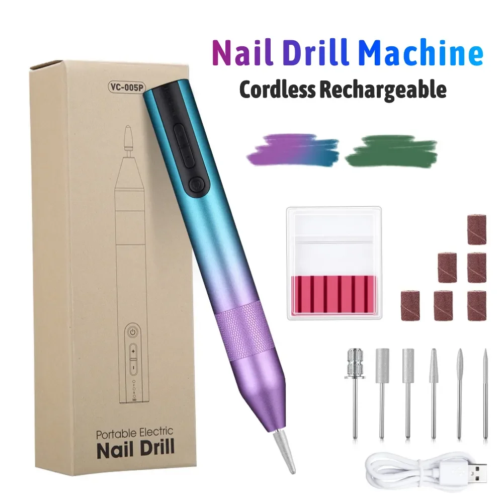 

NEW2023 ordless ails rill achine or anicure edicure ortable 0000RPM ail ile it rofessional ail quipment