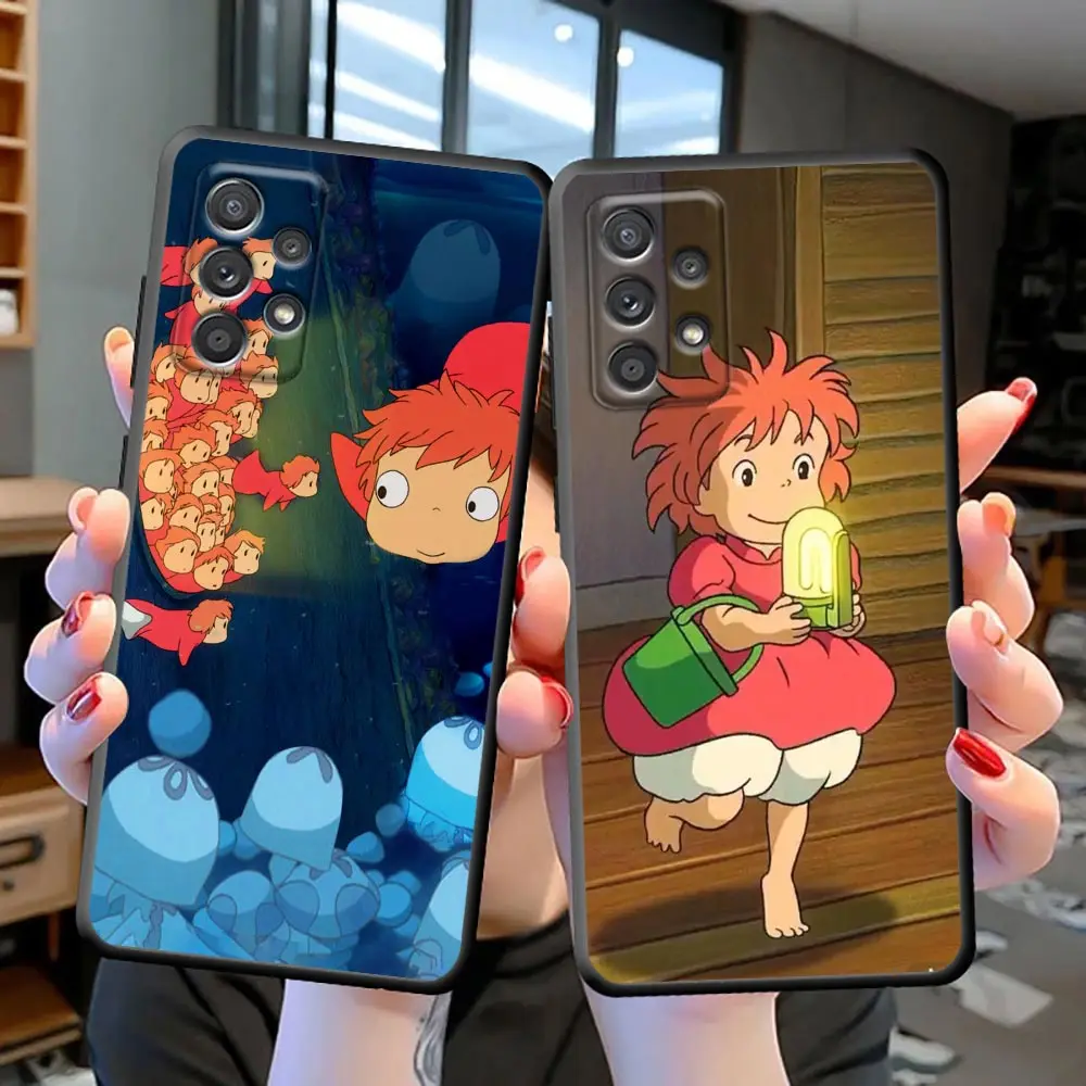 

Phone Case For Samsung S7 S8 S9 S10 4G Lite S10e S20 S21 FE S22 S23 Plus Ultra 5G Case Capa Para Ponyo on The Cliff