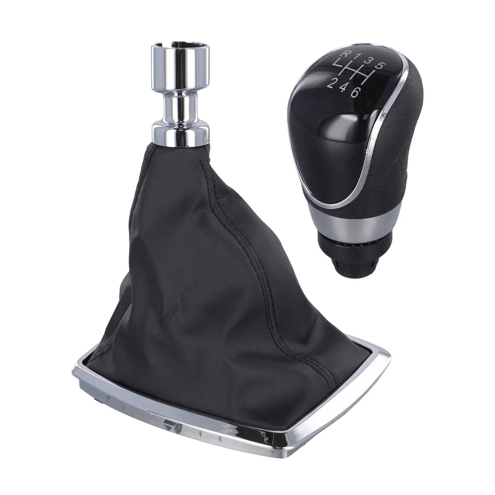 6-скоростная ручка переключения передач + хромированная рамка для Ford Ku Ga C-Max