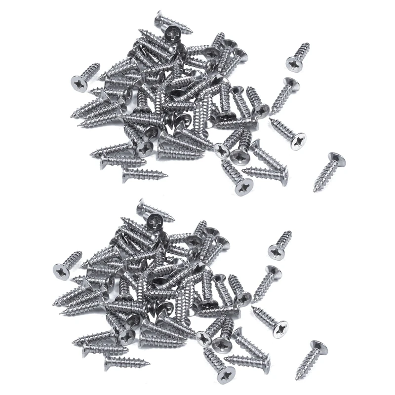 

Винт с плоской головкой из нержавеющей стали с крестообразной головкой 12 мм x 3 мм 120 шт.