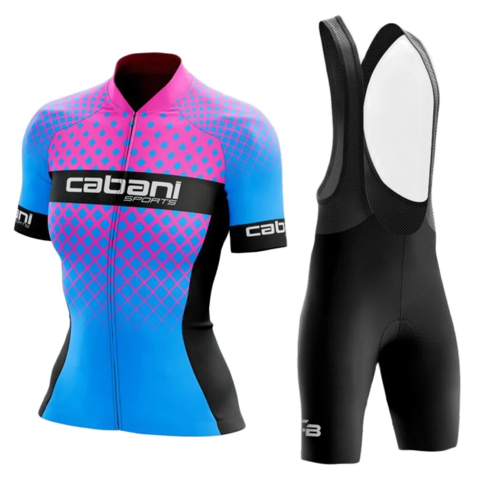 

Cabani Sports Cycling Jersey Bib Short Set Women Bike Shirts Shorts Suits Road Ciclismo Maillot Ciclismo Feminino Summer Wear