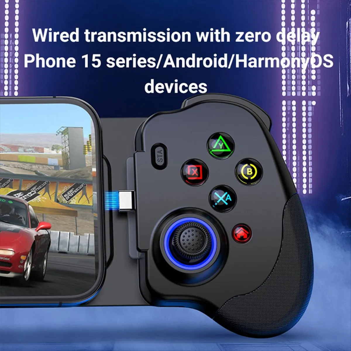 Фото Специальное предложение: Проводной контроллер N01 Type-C для Android/iOS, мобильный стриминг, облачные игры на ПК с джойстиком без задержки №1