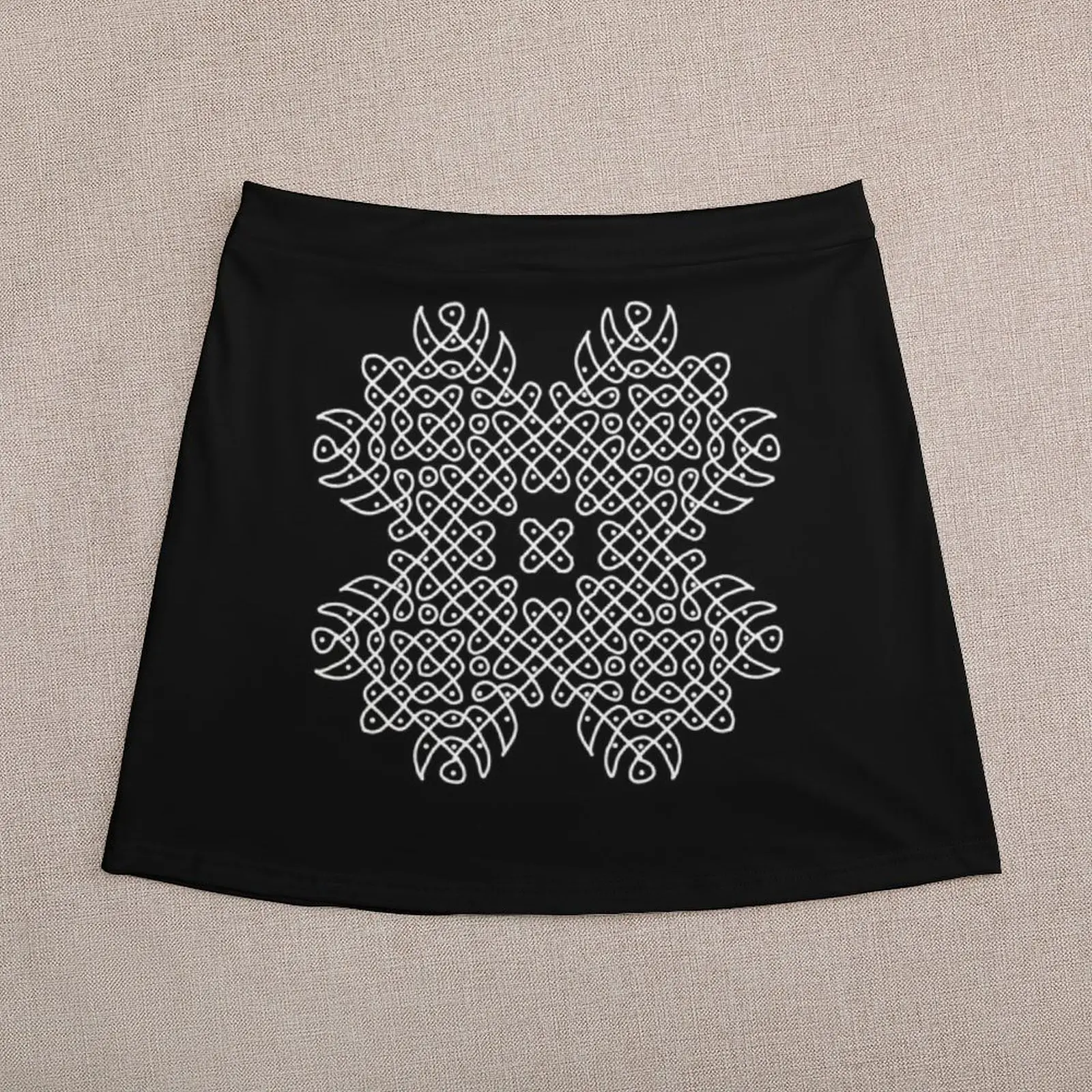 Kolam искусство из южной индии. Женская мини-юбка в Корейском стиле