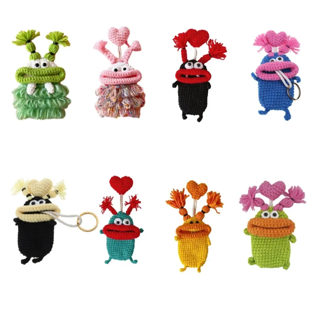 Компактная сумка для ключей ручной вязки забавная плотная легко носить с собой