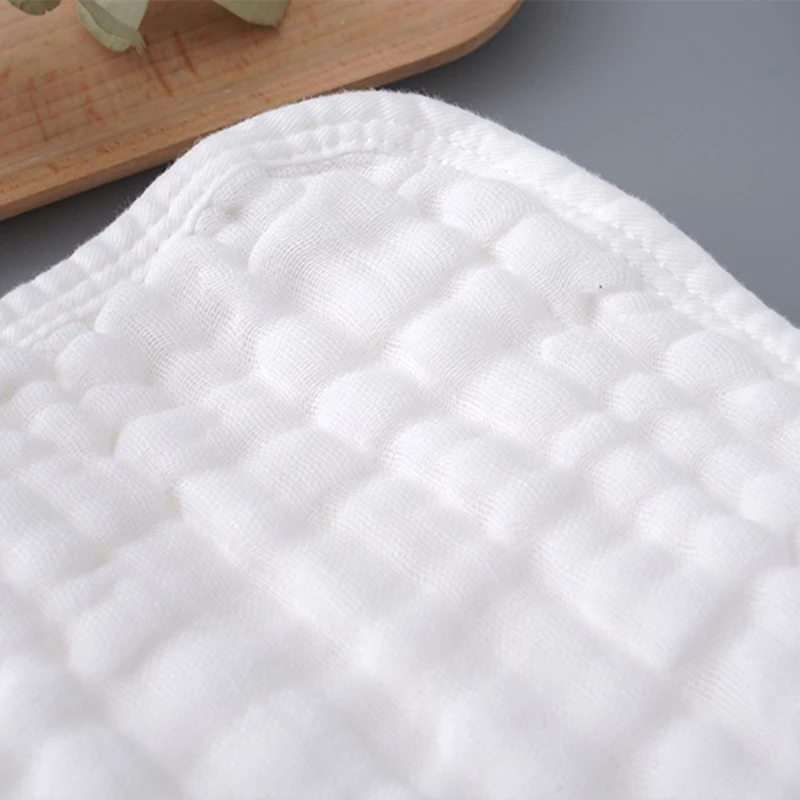 

K92A 2Pcs Baby Girls Washcloth Handkerchief 6 Layers Breathable Baby Washcloths