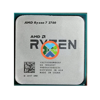 Used AMD Ryzen 7 2700 R7 2700 3.2 GHz Eight-Core Sixteen-Thread 16M 65W CPU Processor YD2700BBM88AF Socket AM4 1