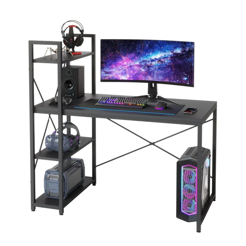 

Writing Desk Organizer Free Shipping Computer Desks Computer Desk With Shelves for Home Office Light Oak Finish Study Table Room