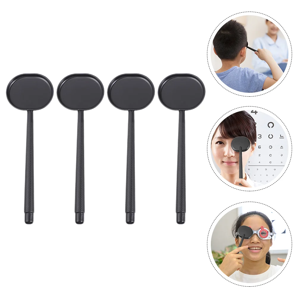 

4Pcs Handheld Eye Occluder Portable Eye Occluder Vision Test Tool Ophthalmology Supplies