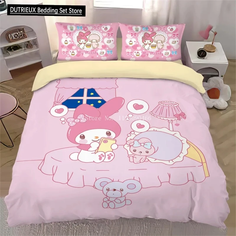 

Комплект постельного белья My Melody Kawaii Kuromi MINISO