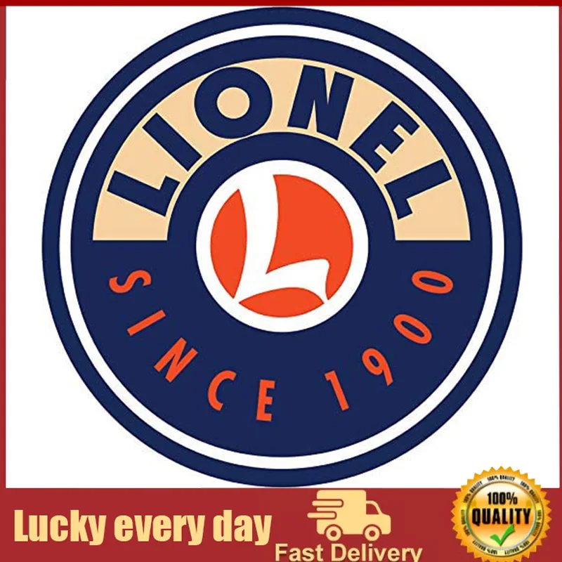 

Desperate Enterprises Lionel Logo Round Tin Sign - Nostalgic Vintage Metal Wall Décor room decor outdoor decor metal wall art