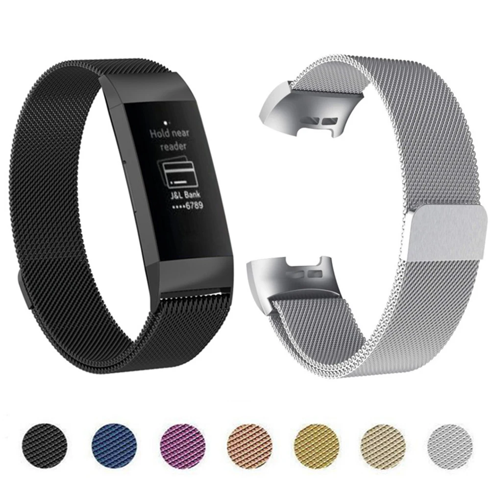 Metal Magnetic Strap For Fitbit Charge 2 3 4 5 Band Stainless Steel Bracelet Wacthband For Fitbit Charge 5 3 SE Strap Wristband