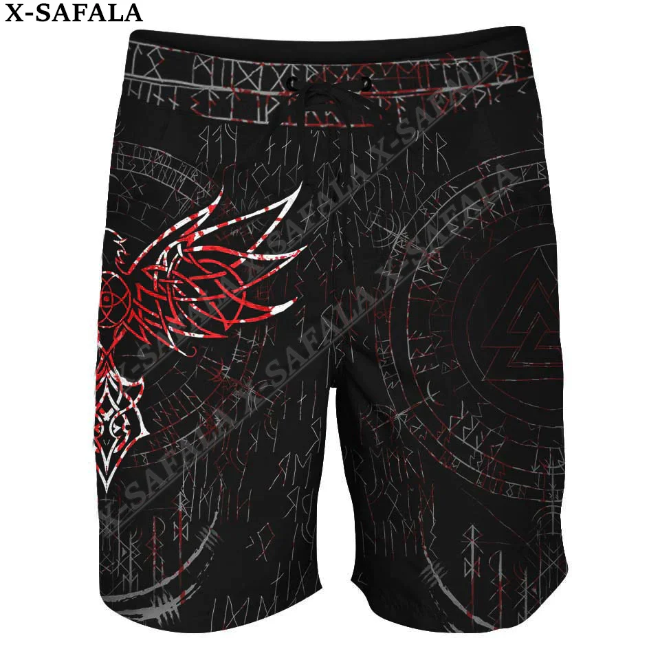 

Tattoo Symbol Viking 3D Printed BOARDSHORTS Swimming Shorts Summer Beach Wear Holiday Shorts Men's Swimming Half Pants-7