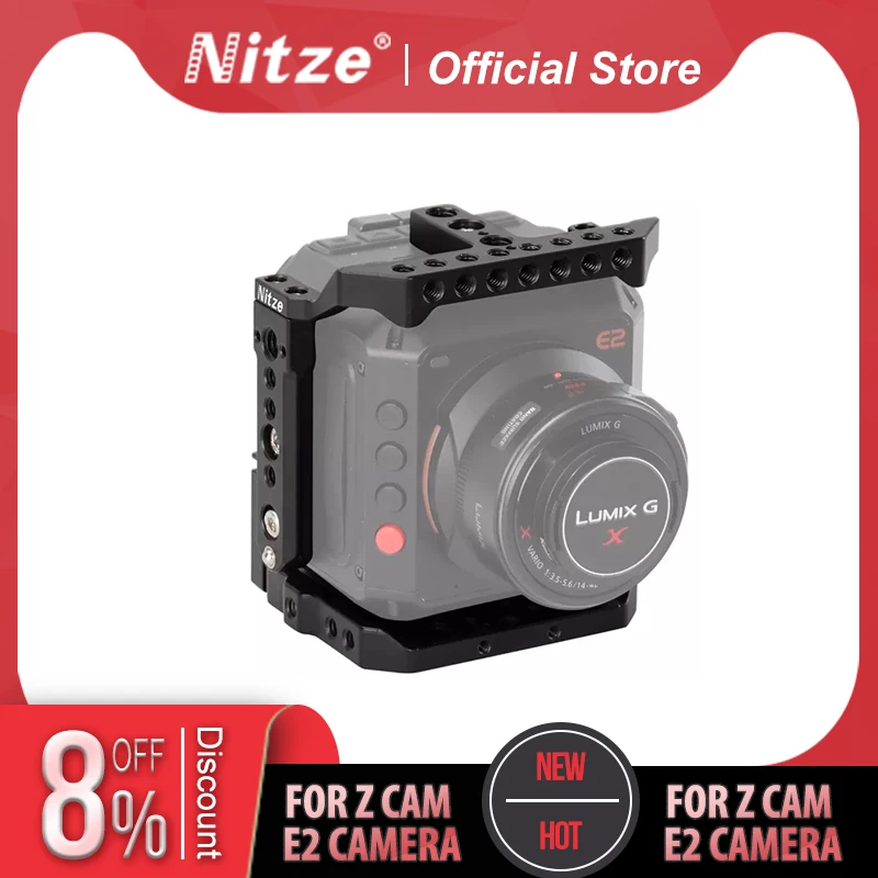 

Встроенная НАТО-рельсовая клетка для фотоаппарата Z CAM E2 с рукояткой в виде НАТО-Искусственная клетка для камеры tilta smallrig urig