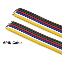 6pin cable20awgwirefor 2835 3528 5050 rgbcct led striplow voltage dc12v24v led strip light linear lightingrigid bar