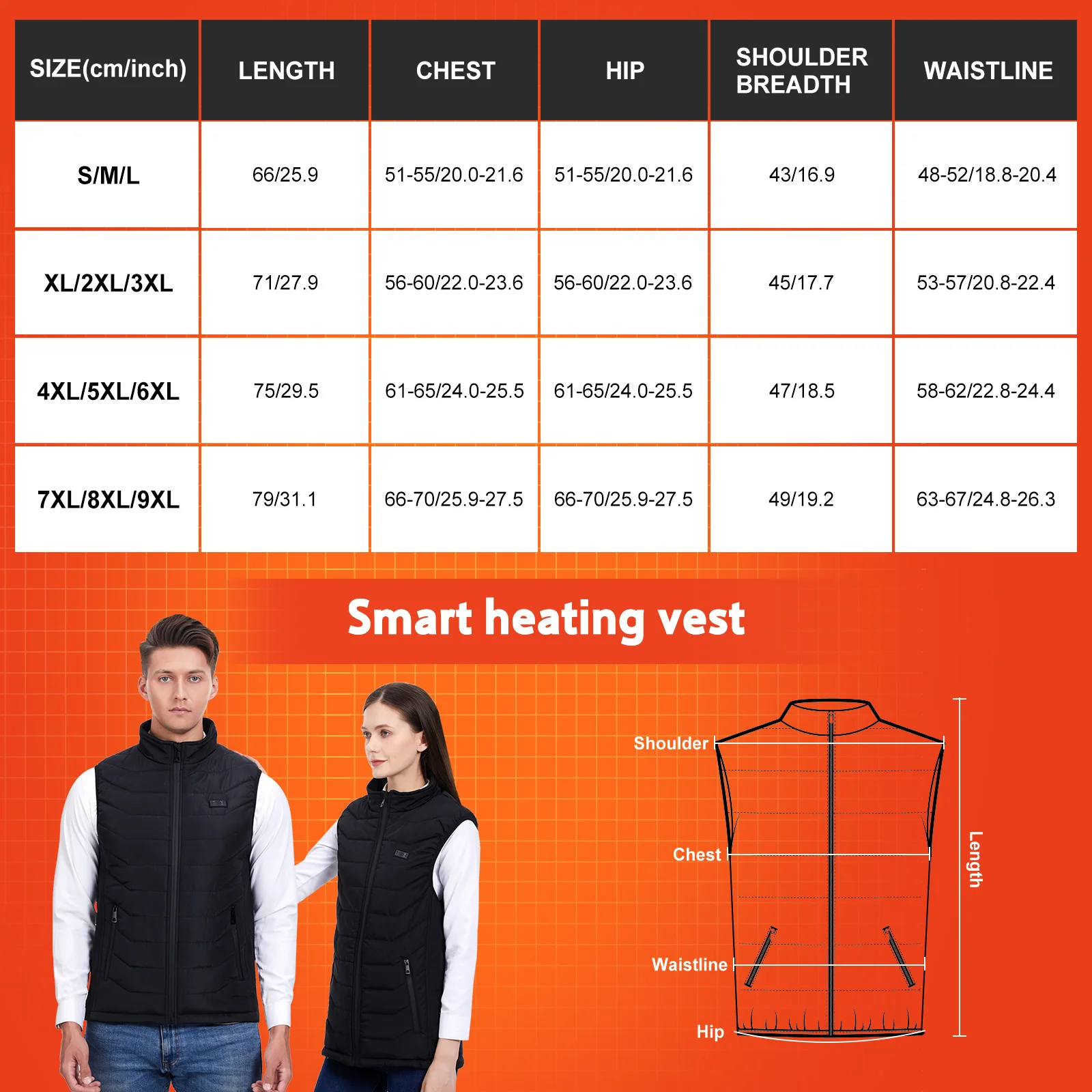 Жилет с подогревом для мужчин жилет 11 зонами USB электрическим безрукавка занятий