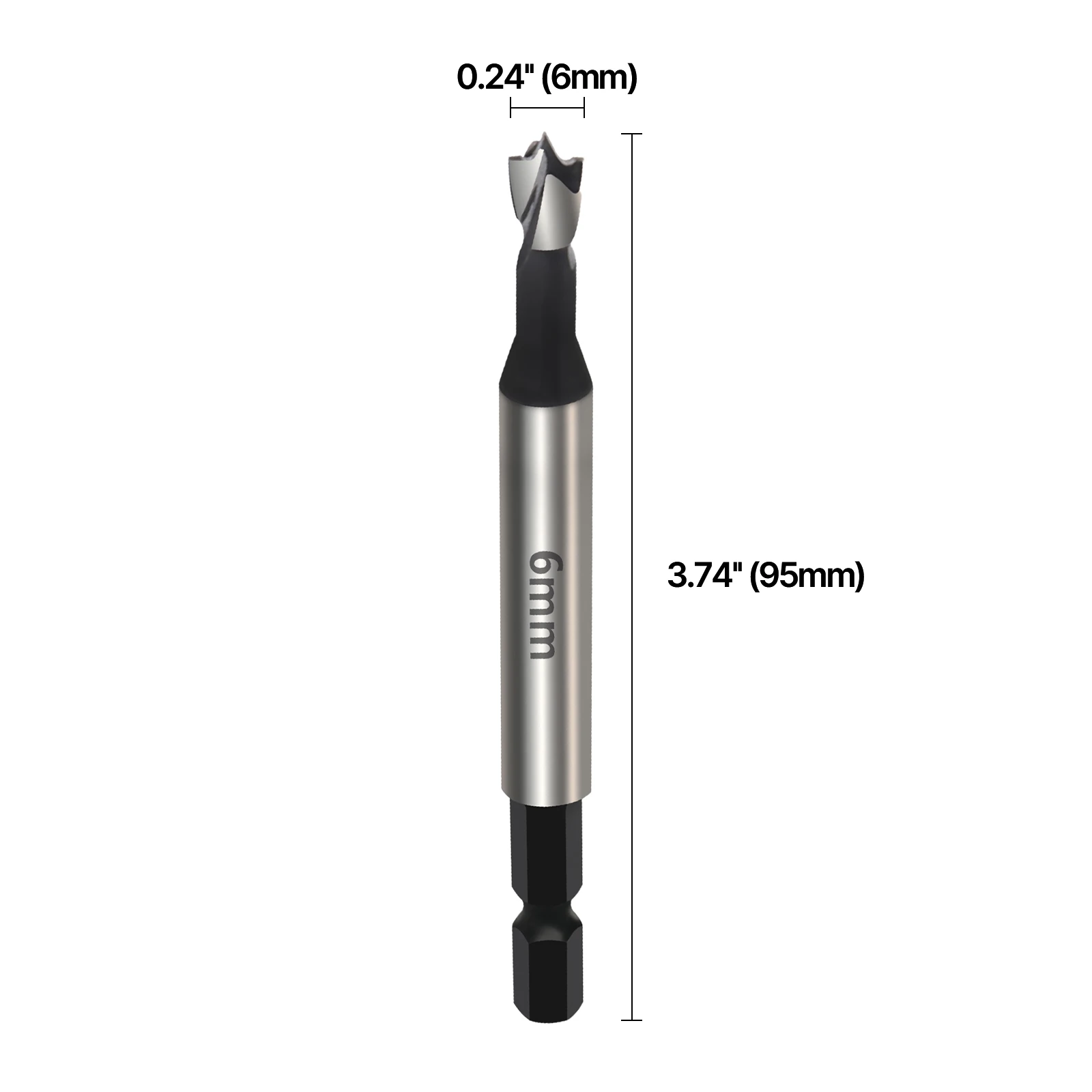 Кольцевая пила Форстнера 6-40 мм, 1/4