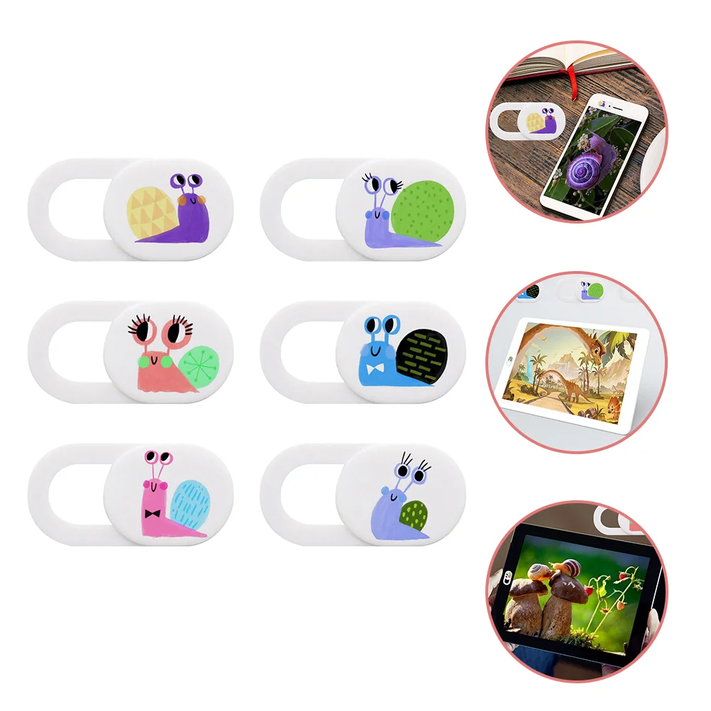 

6pcs Webcam Slider Privacy Sticker Cover Laptop Camera Slide Blocker Supply