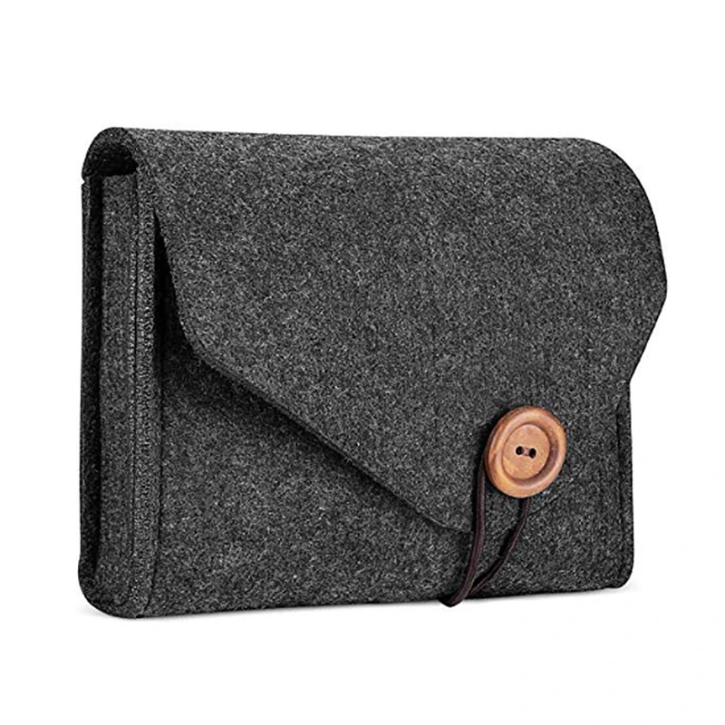 

New Felt Pouch Power Bank Storage Bag For Data Cable Mouse Travel Organizer