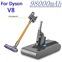 dyson v8 21 6v 98000mah replacement battery for dyson v8 absolute cord free vacuum handheld vacuum cleaner dyson v8 battery