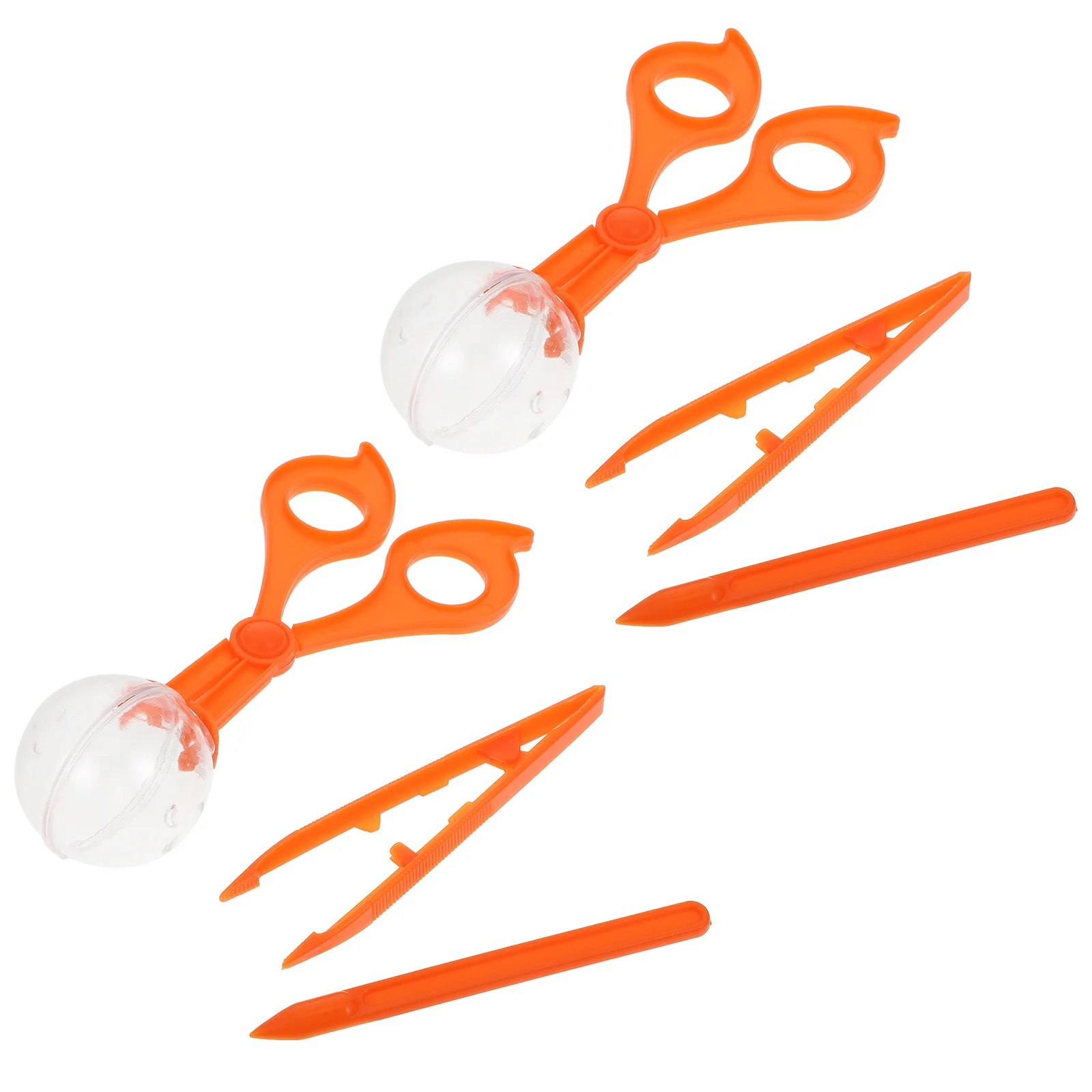 

2 sets of insect clip bug catcher scoopers insects catch bug tongs toys insects clamp bug insects tweezers for outdoor
