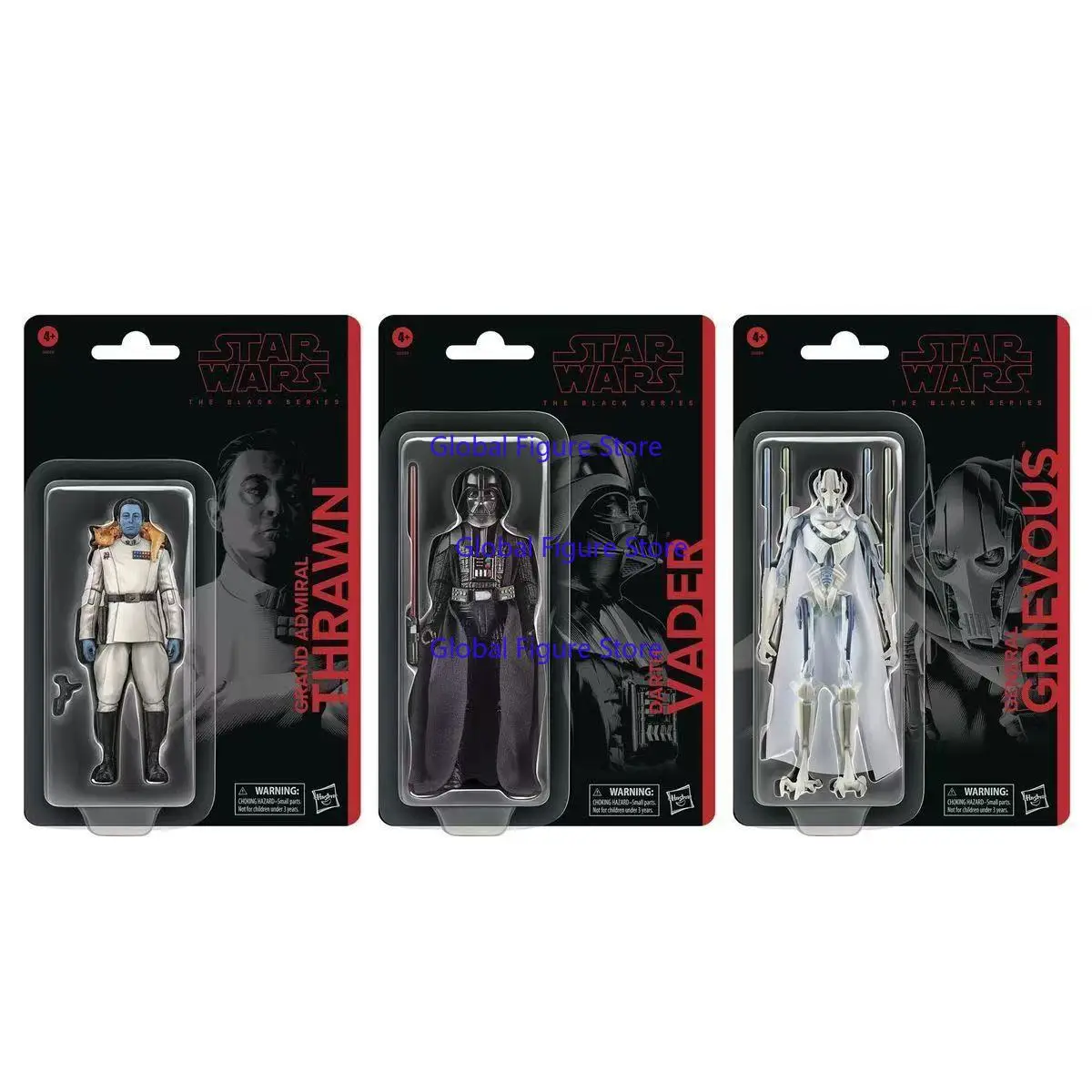 Фото Набор шарнирных фигурок Hasbro Star Wars, 6 дюймов: Дарт Вейдер, маршал Зорв, генерал Гривус №3