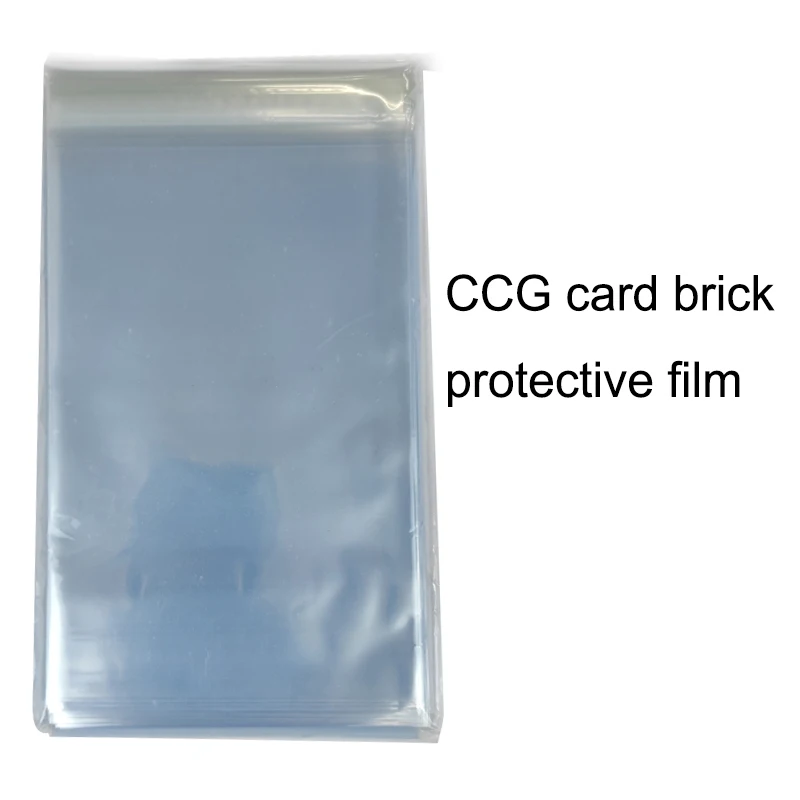 

100 Sheets CCG Card Brick Protective Film Universal Transparent Card Holder Trading Rating Collection Card Protect Bag Wholesale