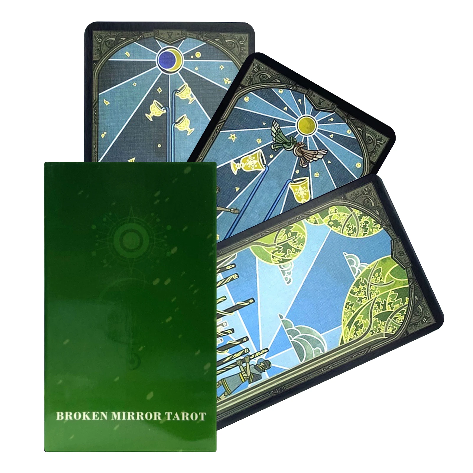 

Broken Mirror Tarot Divination Card Collection Flash Card Game Table Toys Broken Mirror Children's Christmas Gifts Tarot Card