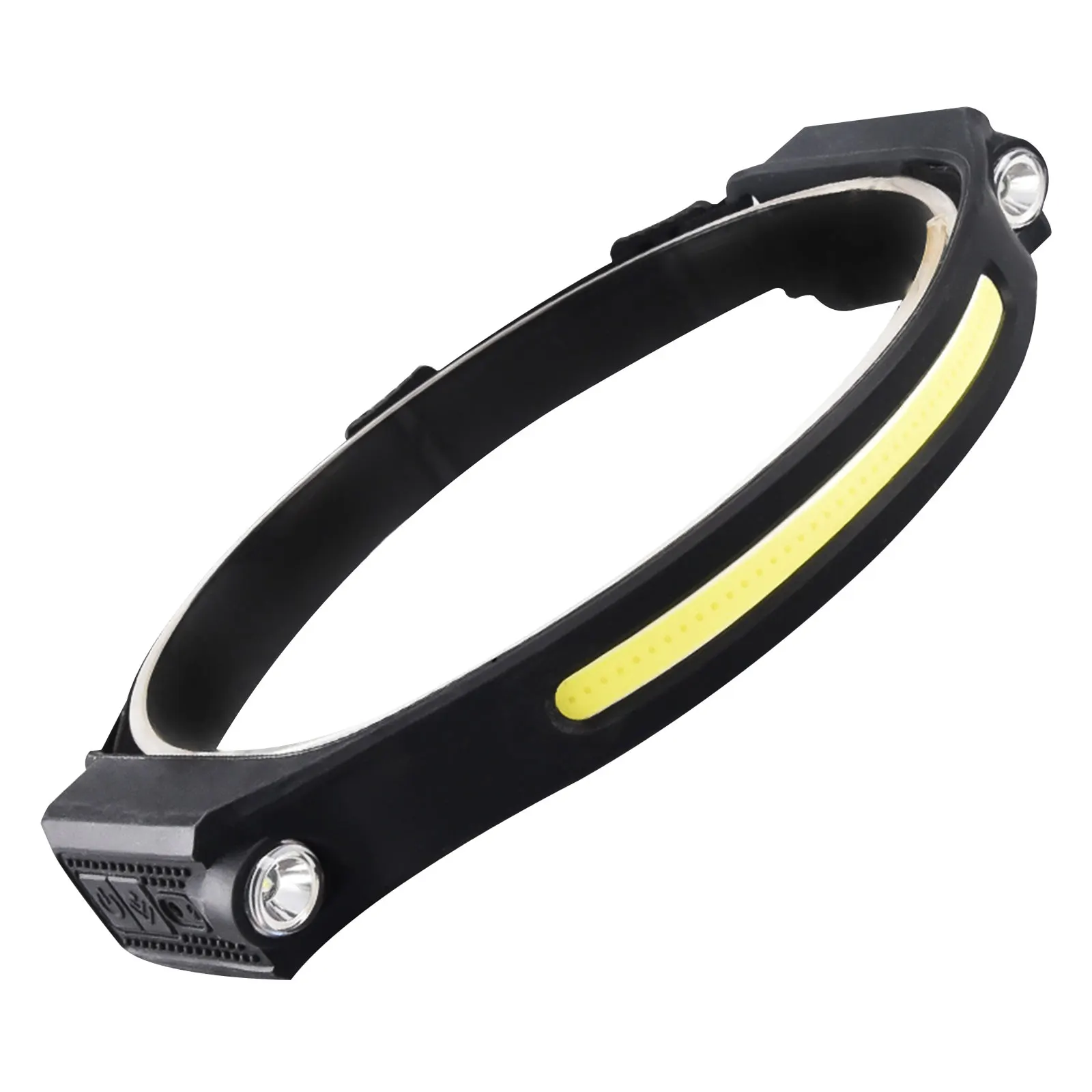 

Foldable COB Headlights, Wave Sensing Wide-angle View Lamp, Adjustable Headband & Remote Lighting, Multi-Function Rechargeable
