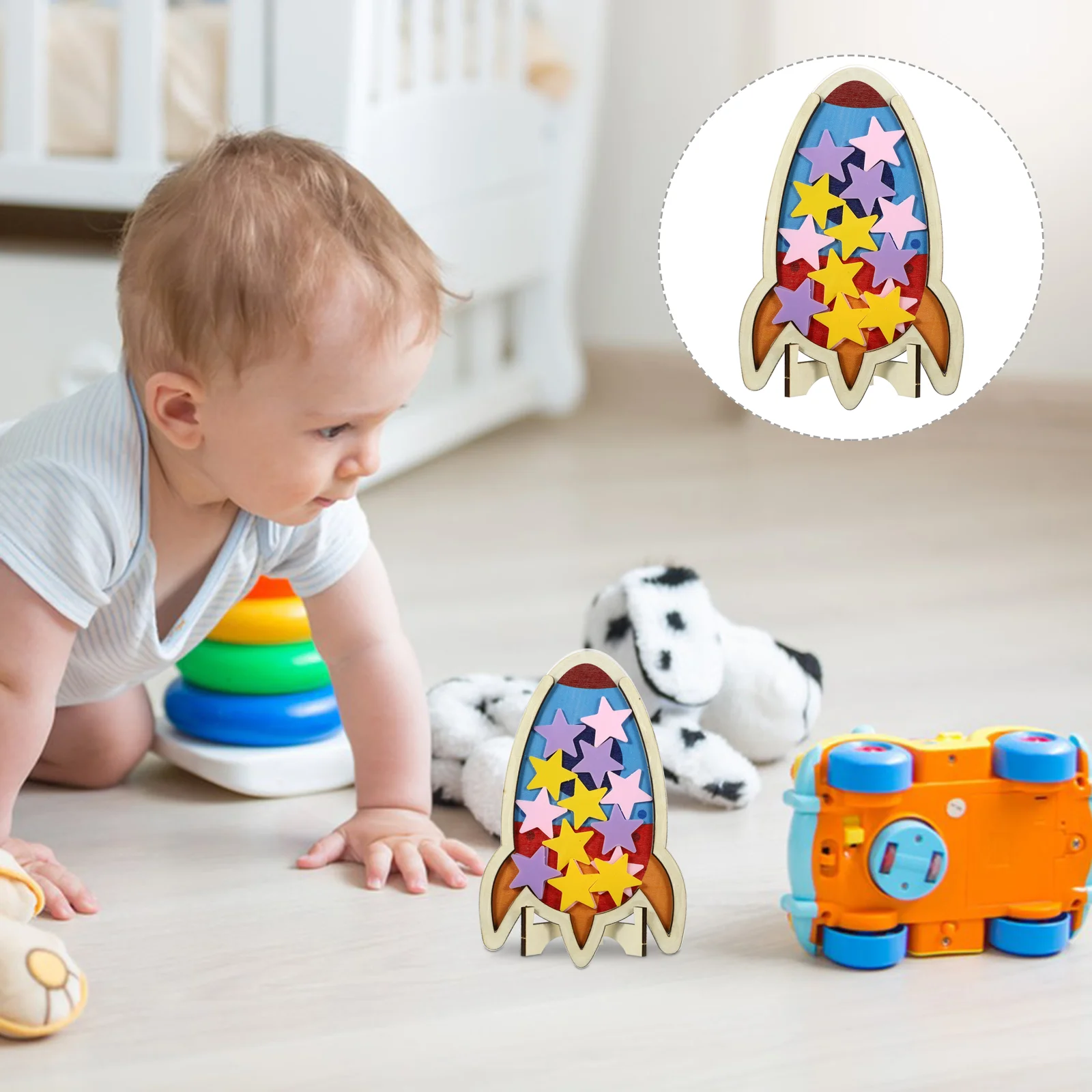 

Children Reward Jar Toys Ornaments Star Classroom DIY Acrylic Toddler Kids Gift