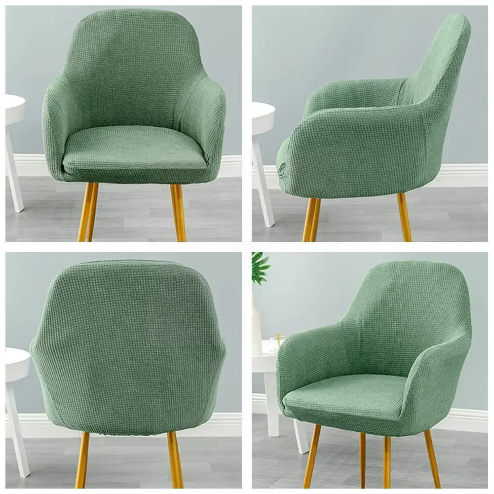 

Polyester Fabric Arm Chair Cover Elastic High Sloping Hotel Home Dining Covers Washable Covers Chair Chair Color Z8z1